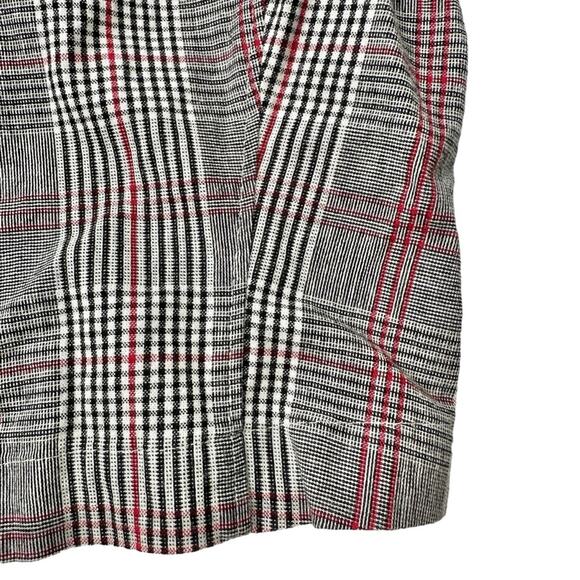 Hollister square neck button front plaid crop top ruched goth punk women’s small - Picture 5 of 13